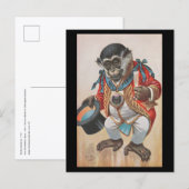 Monkey dressed up - vintage German postcard ポストカード (正面/裏面)