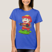 Monkey Firefighter Fire Department Tシャツ (正面)