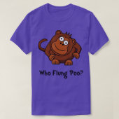 Monkey Flung Poo Funny Tシャツ (デザイン正面)