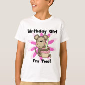 Monkey Girl 2nd誕生日Tシャツとギフト Tシャツ (正面)