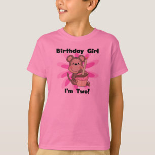 Monkey Girl 2nd誕生日Tシャツとギフト Tシャツ
