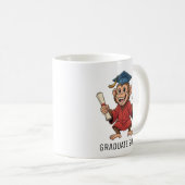 Monkey Graduation Personalized コーヒーマグカップ (正面右)
