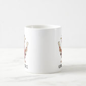 Monkey Graduation Personalized コーヒーマグカップ (中央)