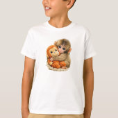 “Monkey Hug with Buddy”. Tシャツ (正面)