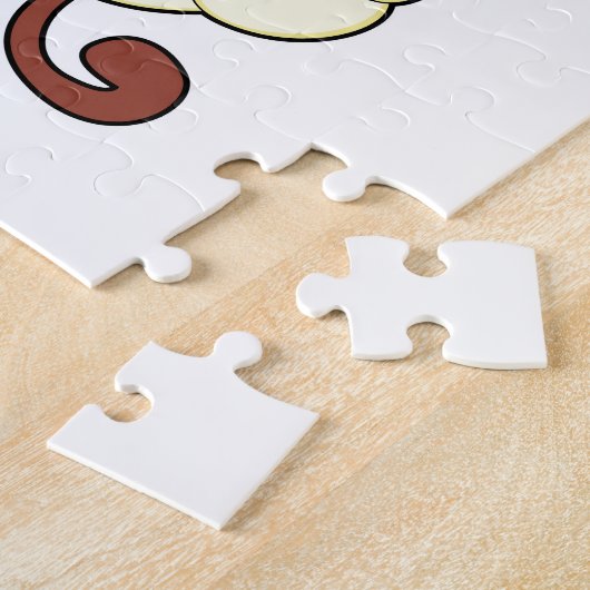 Monkey in Cross Leged on Clouds ジグソーパズル (側面)