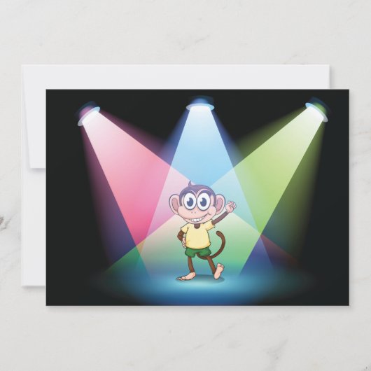 Monkey In Spotlight招待状 招待状 (正面)