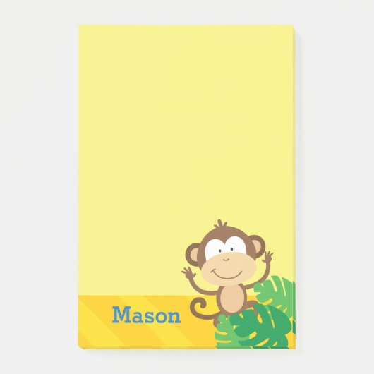Monkey in the Jungle パーソナライズされた Post-it Notes ポストイット (正面)