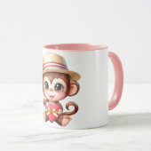 Monkey love Mug マグカップ (正面右)