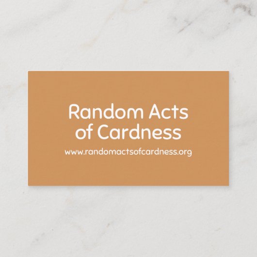 Monkey Mailable Hugカード コーリングカード (裏面)