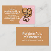 Monkey Mailable Hugカード コーリングカード (正面/裏面)