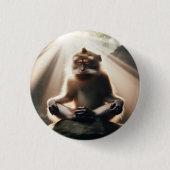Monkey Monk Button 缶バッジ (正面)