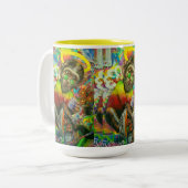 monkey mug ツートーンマグカップ (正面左)