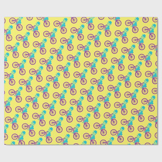 Monkey on a bike ラッピングペーパー (フラット)