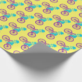 Monkey on a bike ラッピングペーパー (角)