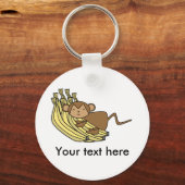 Monkey on bananas キーホルダー (正面)