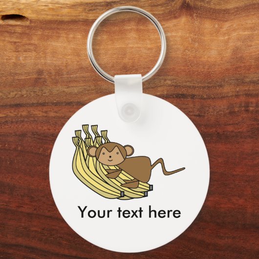 Monkey on bananas キーホルダー (正面)