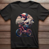 Monkey on Bicycle Tシャツ