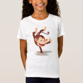 Monkey On One Hand Girls Tシャツ (正面)
