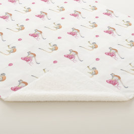 Monkey Party Birthday Cadeaupapier II シェルパブランケット