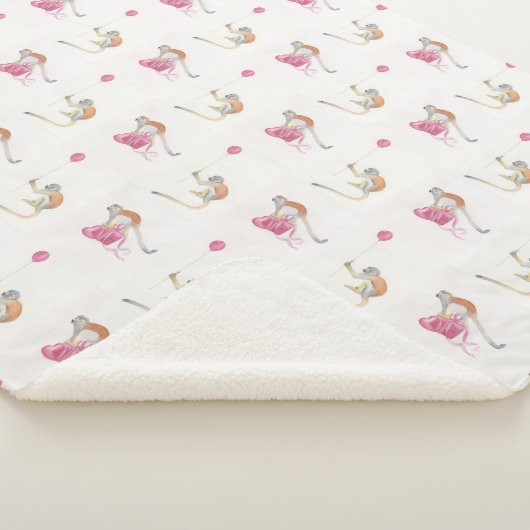 Monkey Party Birthday Cadeaupapier II シェルパブランケット (3/4)