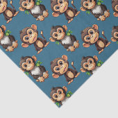 Monkey Pattern Design Blue  薄葉紙 (詳細)