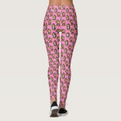 Monkey Pattern Design Pink  レギンス (裏面)