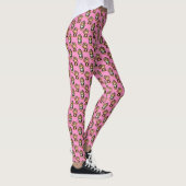 Monkey Pattern Design Pink  レギンス (右)