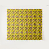 Monkey Pattern Design Yellow  タペストリー (正面(横))