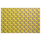 Monkey Pattern Design Yellow  ファブリック (ファットクウォーター)