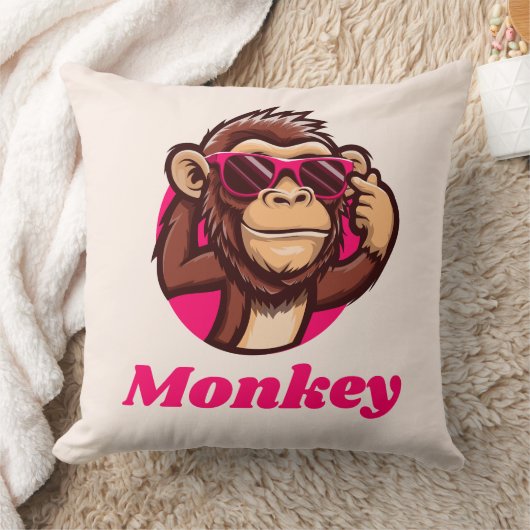 monkey pillowcase クッション (ブランケット)