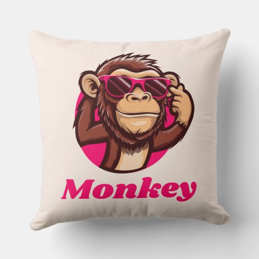 monkey pillowcase クッション (裏面)