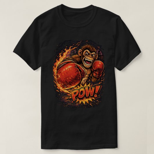 monkey pow tシャツ (デザイン正面)