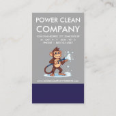 Monkey Power Clean Loyalty Punch Card ロイヤリティカード (裏面)