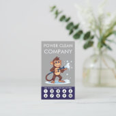 Monkey Power Clean Loyalty Punch Card ロイヤリティカード (スタンド正面)