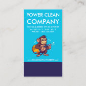 Monkey Power Clean Loyalty Punch Card ロイヤリティカード (裏面)