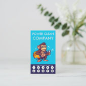 Monkey Power Clean Loyalty Punch Card ロイヤリティカード (スタンド正面)