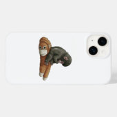 Monkey Punch, Baby Monkey Orangutan Hug  Case-Mate iPhoneケース (裏面 (横))