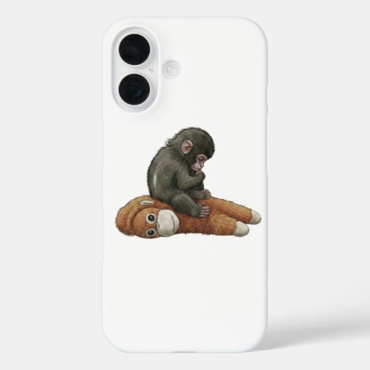 Monkey Punch, Baby Monkey Orangutan Hug  Case-Mate iPhoneケース (裏面)