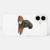 Monkey Punch, Baby Monkey Orangutan Hug  Case-Mate iPhoneケース (裏面 (横))