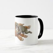 Monkey Punch Graphic, Baby Monkey Orangutan Hug  マグカップ (正面右)