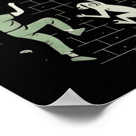 Monkey See Monkey Climb Funny Climbing Graphic  ポスター (角)