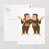 Monkey, See Monkey Do (1) ポストカード (正面/裏面)