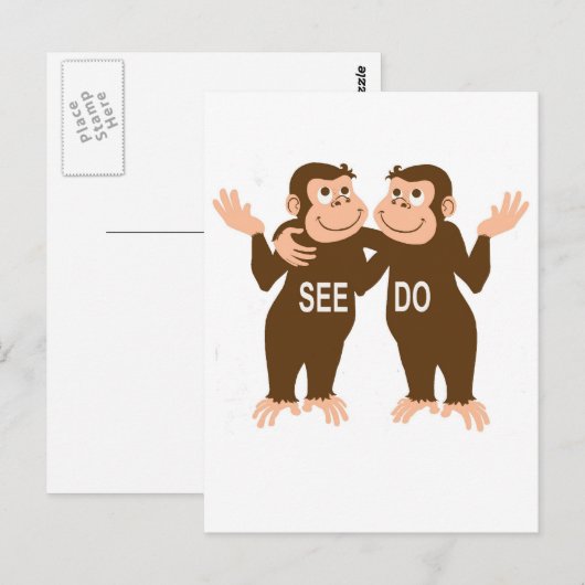 Monkey, See Monkey Do (1) ポストカード (正面/裏面)