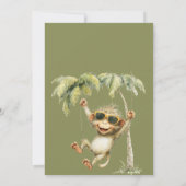 Monkey See Second Birthday 招待状 (裏面)