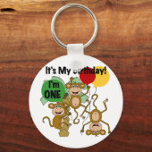 Monkey Shine誕生日Tシャツとギフト キーホルダー (正面)