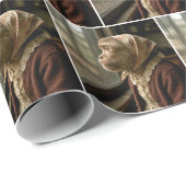 Monkey Staring Out at the Rain ラッピングペーパー (ロールコーナー)