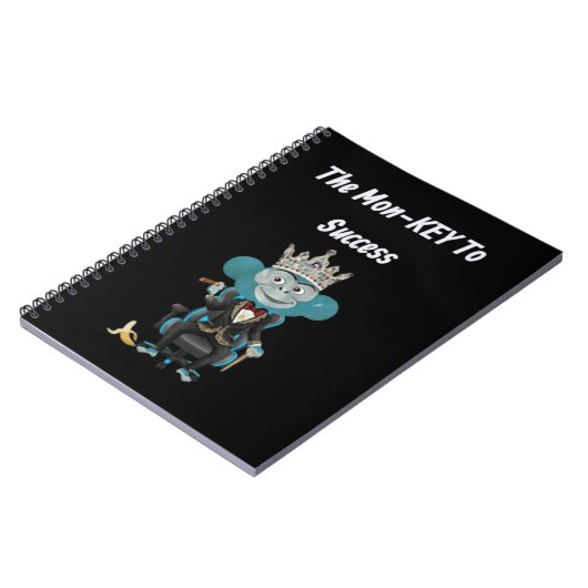 Monkey success quote ノートブック (左側)