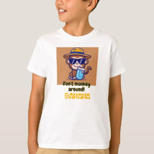 Monkey Tおもしろいシャツ – Don't Monkey - のまわりに Banana Tシャツ