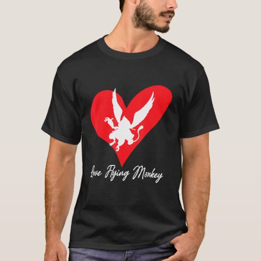 Monkey Tees For Men Angry Monkey Flying Monkeys 2 Tシャツ (正面)