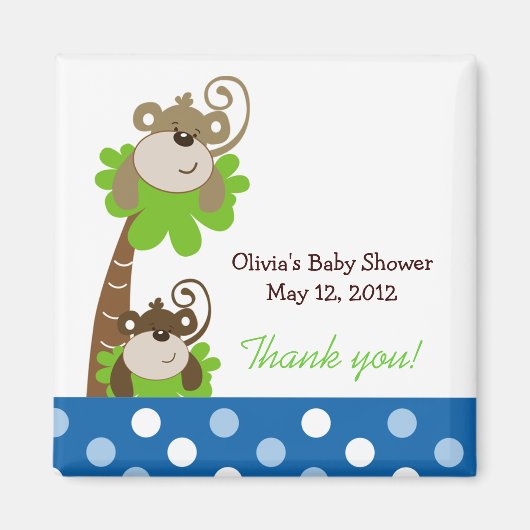 MONKEY TIME (ブルードット)マグネット マグネット (正面)